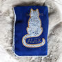 Liberty Cat Personalised New Baby Blanket Gift, thumbnail 3 of 5