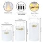 Three Glass Flameless Battery Operated LED Candles, thumbnail 6 of 6