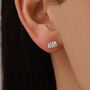 Sterling Silver Water Bear Tardigrade Stud Earrings, thumbnail 7 of 12