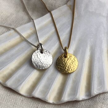 Recycled Silver And Gold Vermeil Love Token Pendant, 2 of 9