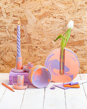 Colourful Round Jesmonite Test Tube Vase, 4 of 9