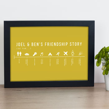 Personalised Friendship Story Print, 7 of 10