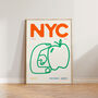Travel Big Apple Nyc New York City Wall Art Print, thumbnail 1 of 10