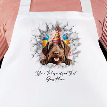 Personalised Wirehaired Pointer Griffon Birthday Break Through, 7 of 8