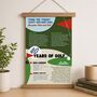 Personalised 40th Birthday Gift Print For Golfer, thumbnail 1 of 8