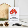 Personalised Mushroom Christmas Decoration Card Fungi, thumbnail 1 of 3