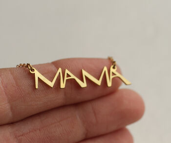 Gold Mama Mothers Pendant Necklace, 2 of 8