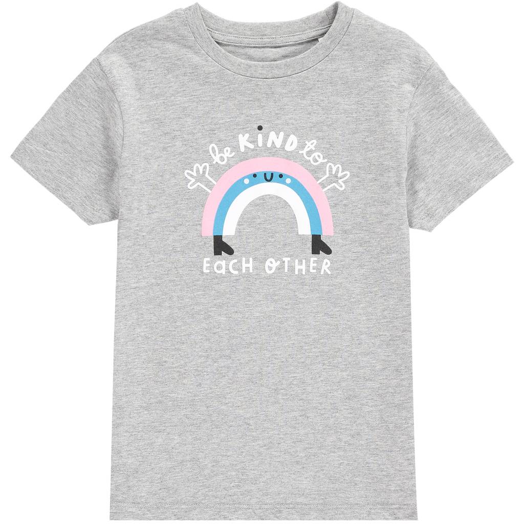 Be Kind To Each Other' Rainbow Children'S T Shirt By The Kindness Co-Op |  Notonthehighstreet.Com