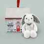 Personalised Christmas Baby Bunny With Gift Box, thumbnail 1 of 4