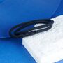 Personalised Black Rope Bracelet, thumbnail 3 of 9