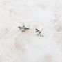 Bee Sterling Silver Or Gold Filled Stud Earrings, thumbnail 4 of 4