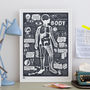 'My Amazing Body' Art Print In Sheer Slate, thumbnail 3 of 4