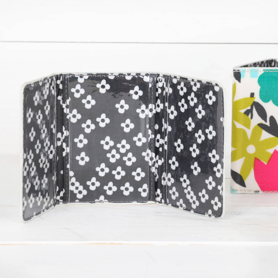 Bold Floral Design Travel Or Credit Card Holder By Red Berry Apple