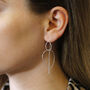 Sterling Silver Fine Teardrop Threader Earrings, thumbnail 1 of 4