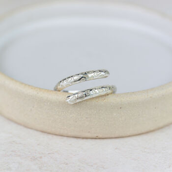 Sterling Silver Leopard Print Wrap Around Thumb Ring, 2 of 4
