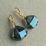 Art Deco Peacock Drop Earrings, thumbnail 1 of 9