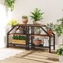 Narrow Side Table Bedside Table With Storage Shelves, thumbnail 5 of 7