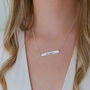 Personalised Hand Stamped Bar Necklace, thumbnail 2 of 7
