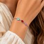 Personalised Create Your Own Family Oval Birthstones Bracelet, thumbnail 2 of 12