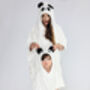 Panda Children's Hooded Towel Poncho, thumbnail 3 of 12
