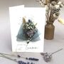 Thank You Personalised Dried Flower Bouquet Card, thumbnail 2 of 9