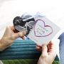 Baby Scan Photo Removable Heart And Personalised Card, thumbnail 1 of 7