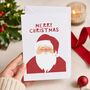 Merry Christmas Santa Card, thumbnail 1 of 6