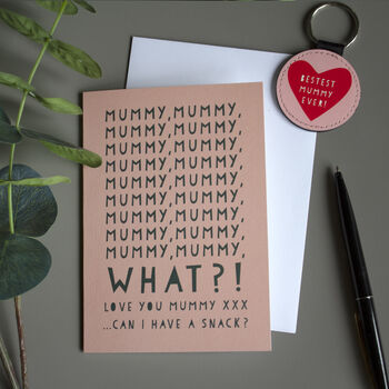 Funny Mummy Birthday Snack Card, 3 of 3