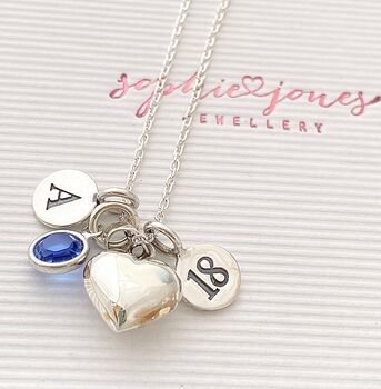 Personalised 18th Birthday Necklace With Heart, 2 of 6