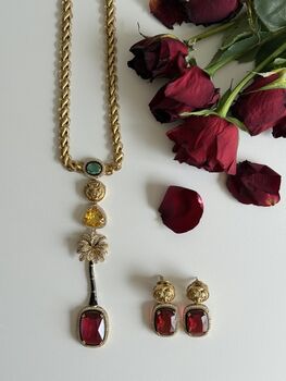 Lana Palm Motif Jewelry Set, 3 of 8