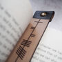 The Personalised Ogham Leather Bookmark, thumbnail 4 of 4