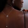 Double Star Lariat Necklace, thumbnail 3 of 5