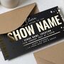 Personalised Gold Foil Concert Ticket, thumbnail 3 of 8