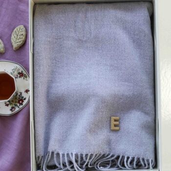 Cashmere Wool Personalised Red Scarf Christmas Gift, 4 of 10