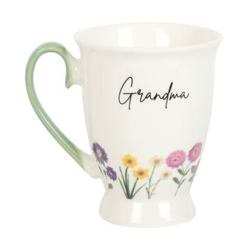 Grandma Wildflower Pedestal Mug, 2 of 3