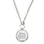 Personalised Silver Colour Compass Necklace Gift, thumbnail 9 of 12