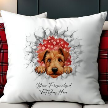 Personalised Christmas Irish Terrier Break Through, 5 of 10