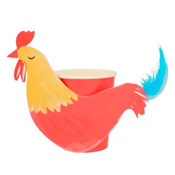 Farmyard Chicken Paper Party Cups, 2 of 2