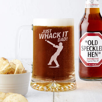 Just Whack It Father's Day Cricket Beer Tankard, 2 of 5