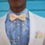 Mens Beige Gingham Print Pocket Square, thumbnail 11 of 12