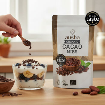 Organic Cacao Nibs 200g Great Taste Award 2024 UK Certified Organic By Soil Association, 12 of 12