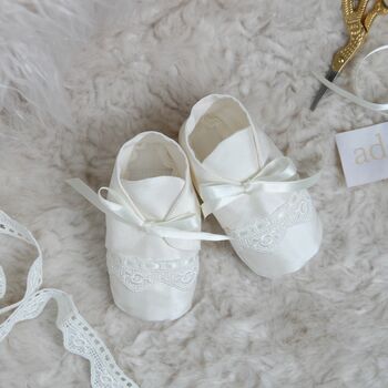 Christening Booties For Boys 'Oliver', 5 of 12
