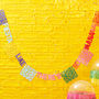 Fiesta Like There's No Manana Flag Paper Party Bunting, thumbnail 1 of 3