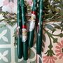 Hand Painted Father Christmas Candles, thumbnail 4 of 4