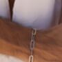 Silver Paperclip Chain Bracelet Adjustable Gift, thumbnail 1 of 8