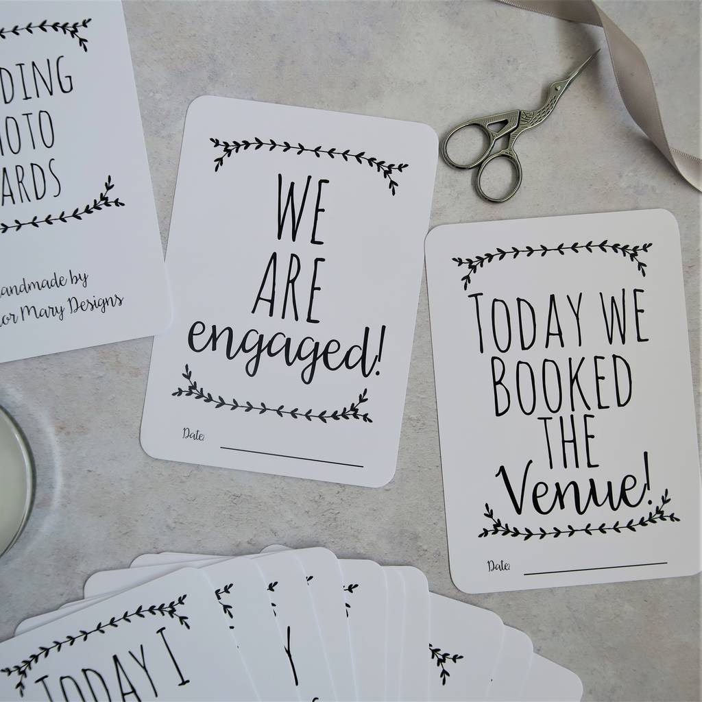 Personalised Wedding Milestone Cards By Eleanor Mary Designs ...