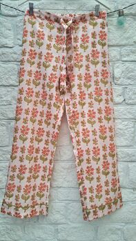 Hand Block Printed Cotton Pyjama Set, 10 of 12