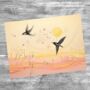 Harmony Of Swifts Textured Glass Chopping Boards, thumbnail 7 of 8