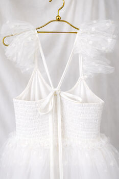 Heidi ~ Ivory White Party Girl Dress /Flower Girl Dress, 3 of 5