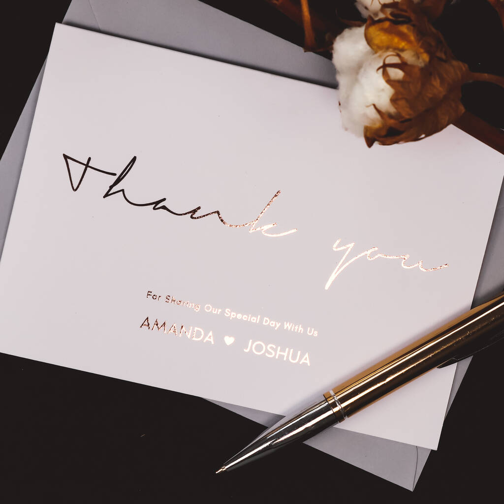Personalised Wedding Bridesmaid Thank You Cards, 1 of 8